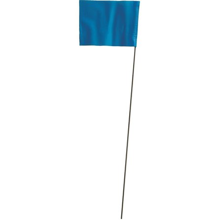 Blackburn Flag Blackburn High-Vis Vinyl Marking Flag with15"-21" Wire Staff 455W STD BLUE